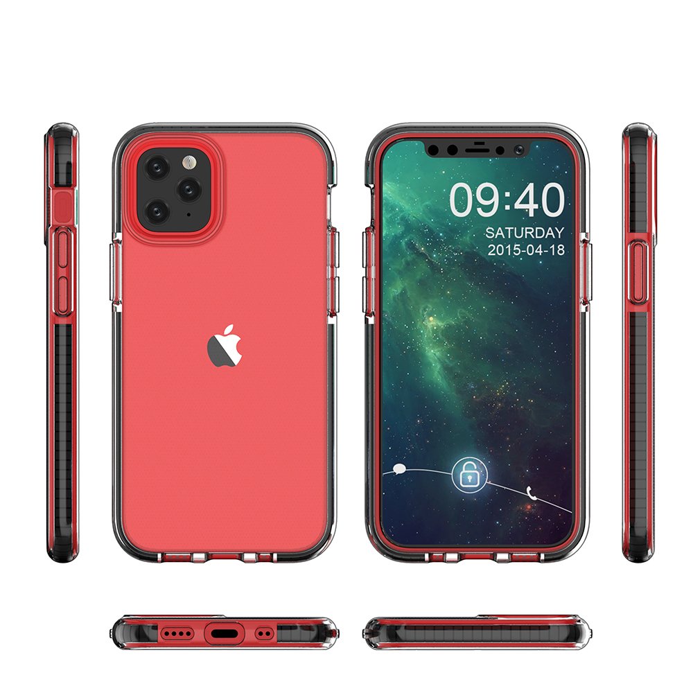 Pокривало Spring clear TPU за Apple iPhone 12 Mini - Светлозелен