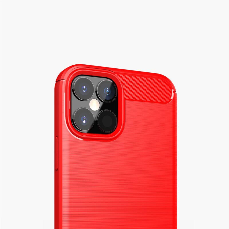 Carbon Shield TPU калъф за Apple iPhone 12 Mini - Син