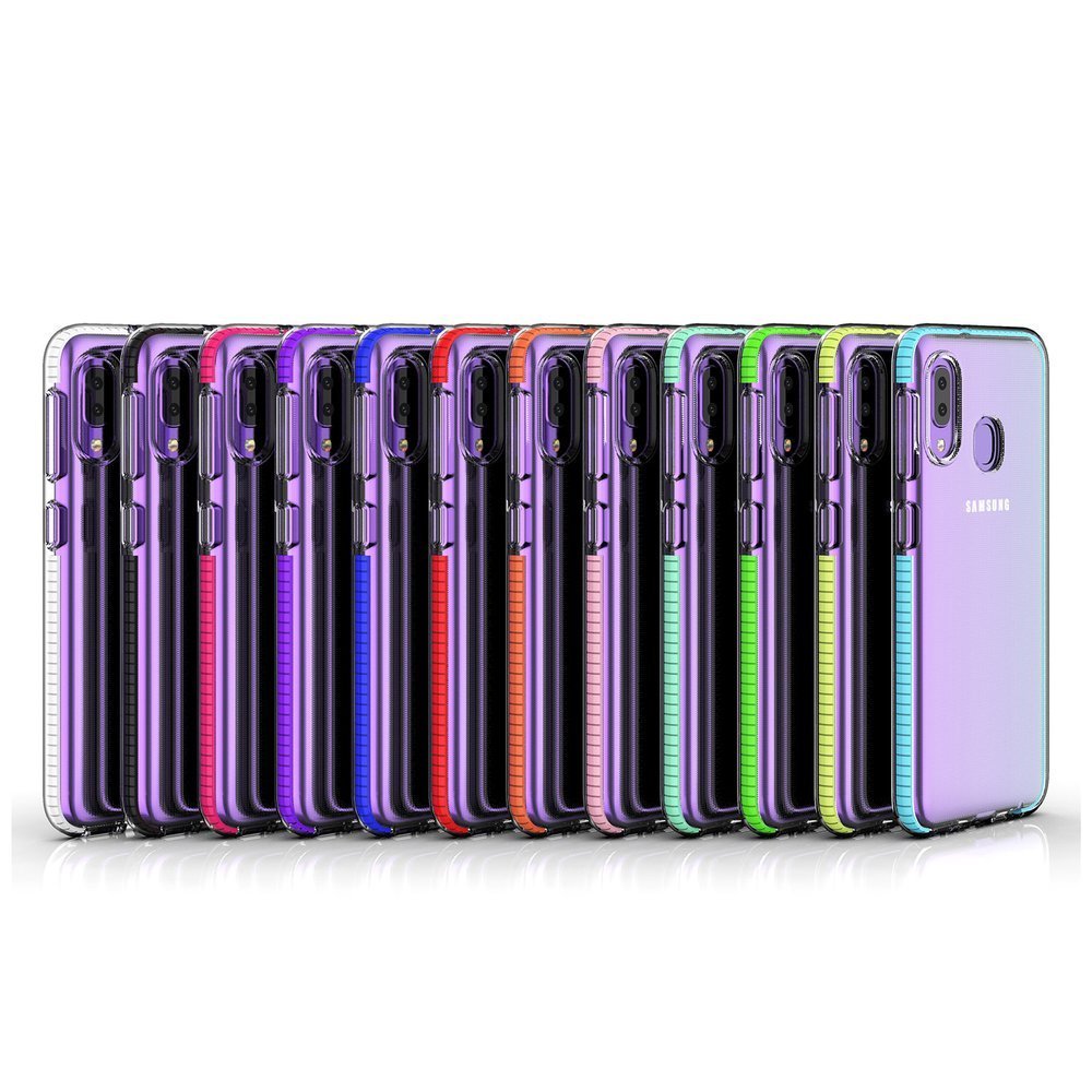 Pокривало Spring clear TPU за Samsung Galaxy A02s - Тъмносин