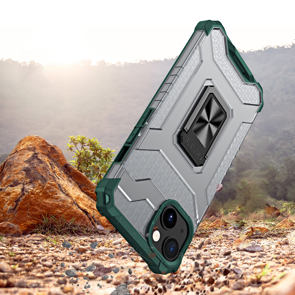 Калъф Crystal Ring Case за Apple iPhone 13 Mini - Червен