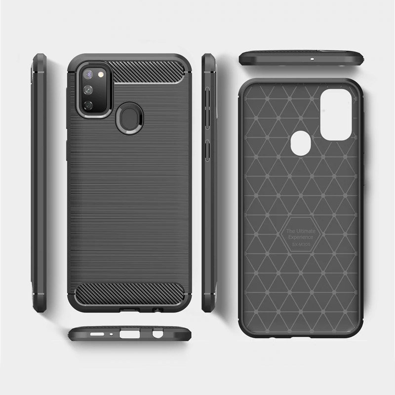 Carbon Shield TPU калъф за Huawei Mate 40 - Черен