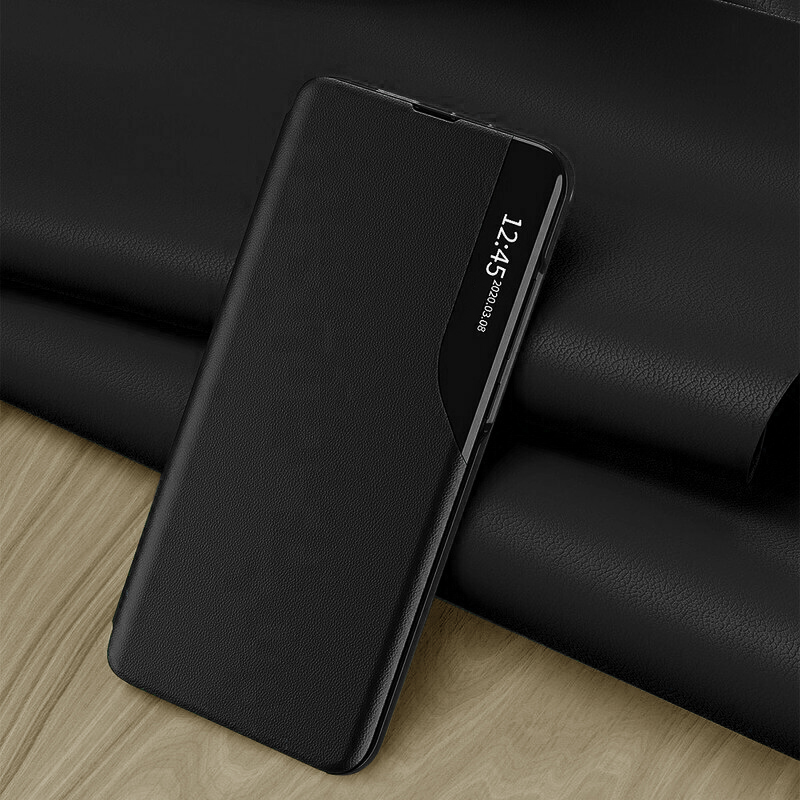 Elegantен книжен калъф View Case за Xiaomi Redmi Note 13 - Черен