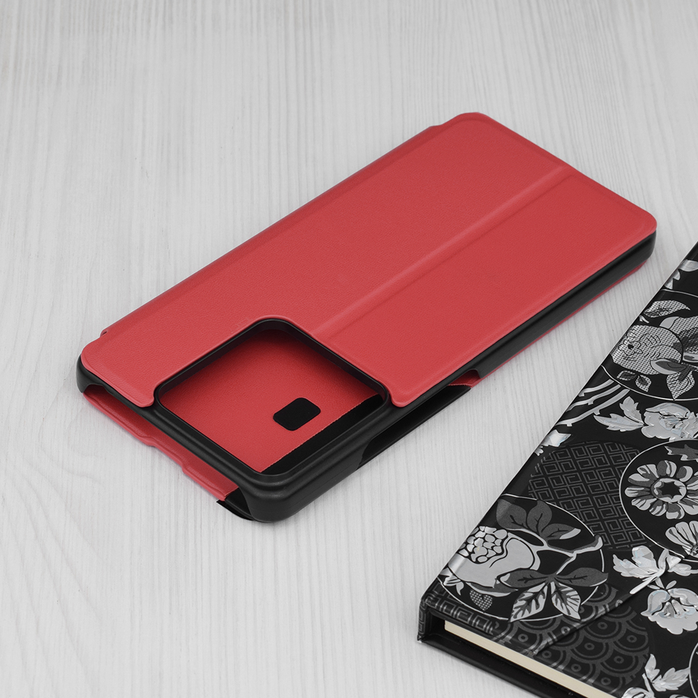 Elegantен книжен калъф View Case за Xiaomi Redmi Note 13 - Черен
