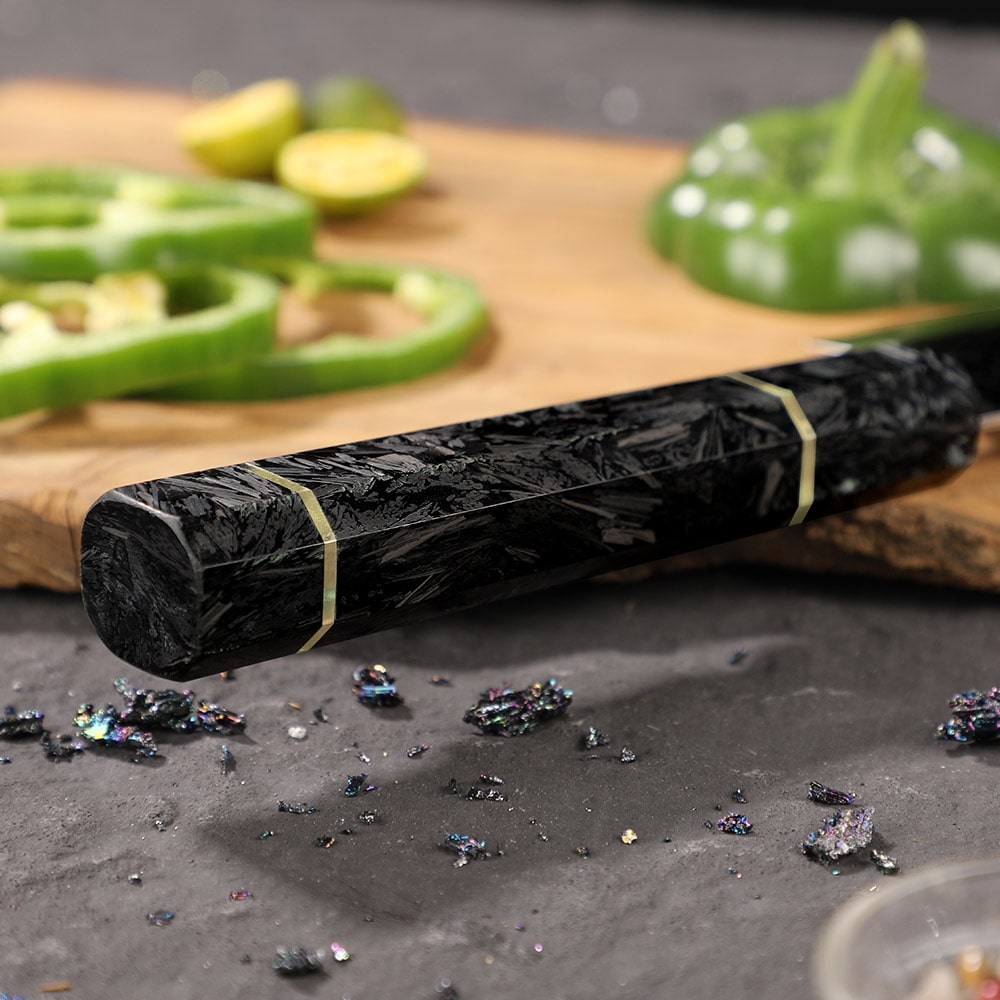 Дамаски кухненски нож TS-37456 - Kiritsuke / черен