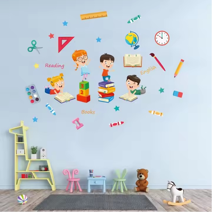 Самолепка за стена/Тапет School