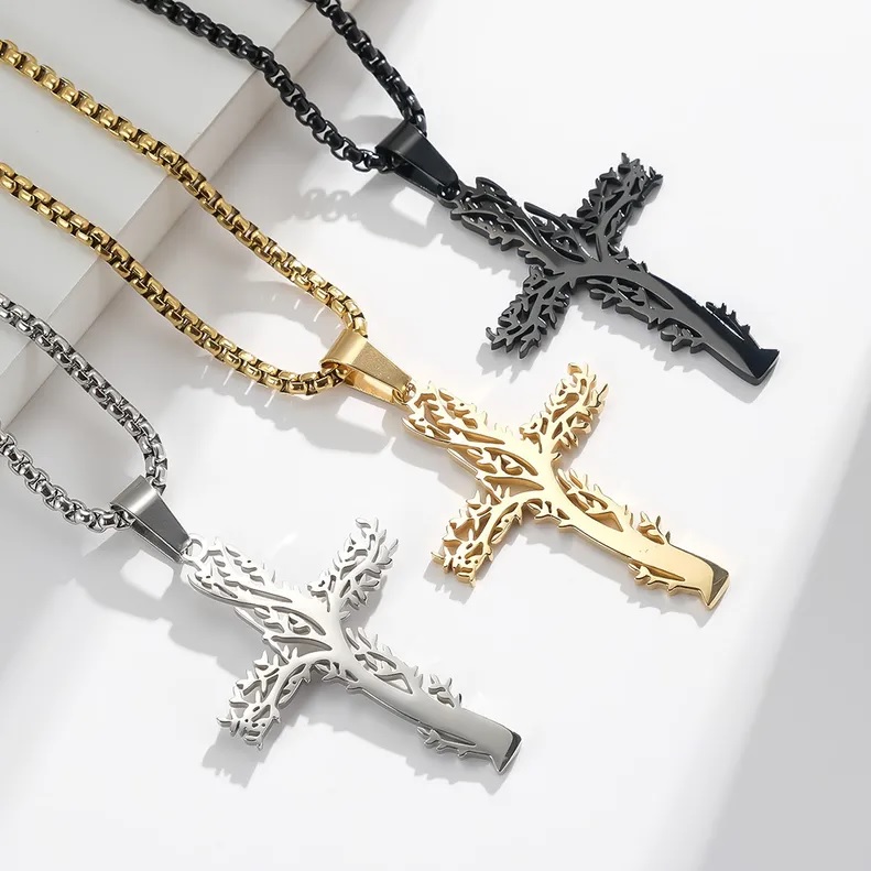 Колие Tree Cross - Сребърна