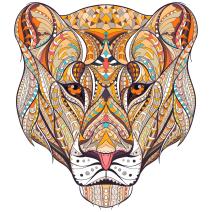 Дървен пъзел - Leopard / L