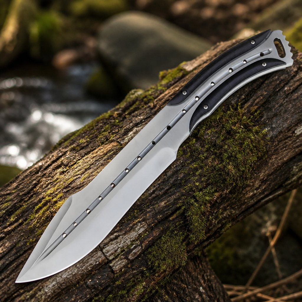 Нож за открито PN - 40991 - Сребрист